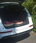 Car trunk with Traditional Hand Made Straw Archery Target For Recurve Bow Longbow Or Compound Bow 20 Inch 3 Layer Eco Friendly Low Arrow Damage