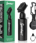 Pro Golf Club Brush Cleaner With Heavy Duty Retractable Clamp And Squeeze Bottle For 4 Oz Water