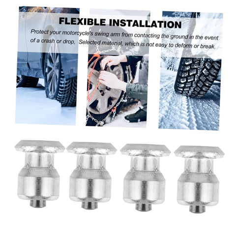 Premium Tungsten Winter Tire Studs Pack with 50 spikes for heavy-duty traction and grip on icy roads.