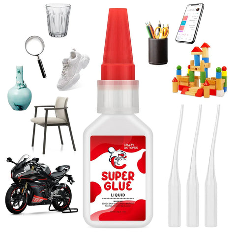 Heavy Duty Quick Dry All Purpose Glue 20G Tough As Nails For Plastic Metal Wood Leather Rubber Glass Clear Bond bottle
