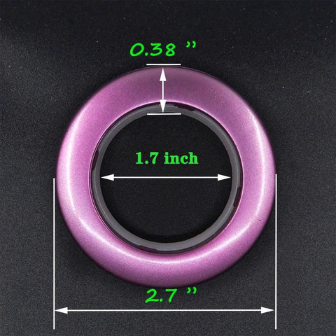 20 Pack Curtain Grommet Kit With 1.7 Inch Inner Diameter Silencer Sliding Brown ABS Grommets For Fabric Fasteners dimensions view