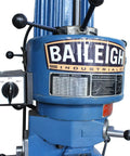 Shop Ready Heavy Duty Vertical Mill With Step Pulley And 120V Single Phase Motor control panel showing spindle speed settings.
