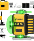 4x360 Degree Laser Level With 16 Green Beams Self Leveling Line Laser For DIYers And Pros Four Plane Alignment Tool with accessories