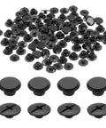 Real Gritty Chicago Screw Rivets 50 Pack M5 X 4mm Phillips Head Binding Screws For Badass Diy Leather Belt Bag Crafting And Bookbinding, black metal screws.
