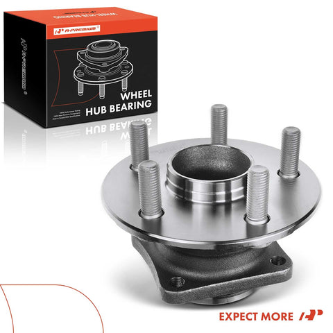 Rear Wheel Bearing And Hub Assembly For Toyota Corolla 2003 To 2008 Matrix Celica 2000 To 2005 And Pontiac Vibe Five Lug Front Wheel Drive Non ABS Replacement Quick Fit