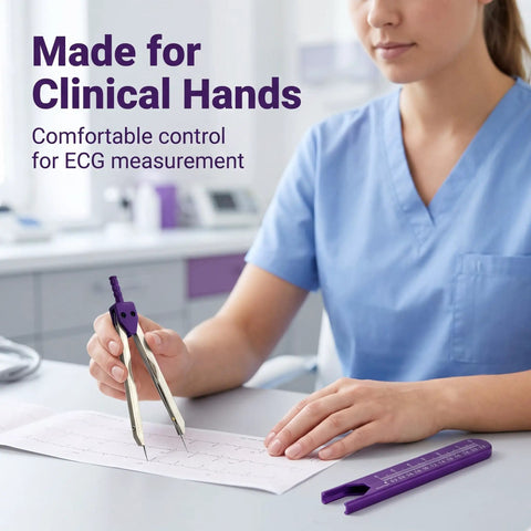 Top Tier Purple EKG Calipers That Deliver Dead On Measurements For Lightning Swift ECG Grid Analysis And Smooth Daily Charting Trusted By Clinical Teams Nationwide