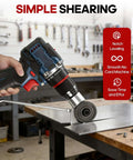 Metal Nibbler Drill Attachment Turn Your Power Drill Into A Pro Level Sheet Metal Cutter With A Double Cut Design for burr-free cuts