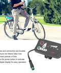 Electric Bike LED Display Panel For 22mm Handlebars ABS Plastic 24V 36V 48V Data Readout Meter Lightweight Mod Kit with bike