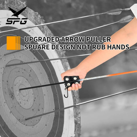 Square Shape Archery Arrow Puller With Metal Belt Clip Gripper Target Remover Tool For Easy Arrow Extraction No More Pain