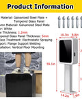 Heavy Duty EV Charge Stand Pedestal With Killer Secure Lock And Key, Beefy Metal EV Charging Pillar dimensions and details