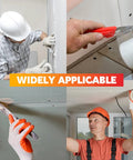 Collage showing Pro Grade Drywall Repair Fiberglass Tape 2 Inch By 100 Foot Industrial Grade Extra Strength for wall and ceiling repair.