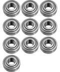 10Pcs Deep Groove Ball Bearing 0.64 Inch Bore Set For Heavy Duty Machinery And Farm Equipment Built To Last Replaces 203KRR2
