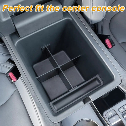 Top view of 2-Piece Center Console Organizer and Armrest Divider Set for 2023-2026 Honda Pilot, 2024-2026 Passport and Ridgeline