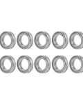 Bearing Kit Ten Pieces Beefy Stainless Steel Mini Ball Bearings For Industrial Machinery 42x25x9mm Durable Rust Resistant Precision Components For DIY Projects And Motors, 10 bearings