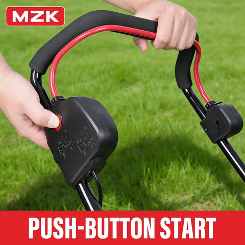 40V 16 Inch 2 In 1 Cordless Lawn Mower With Brushless Motor And Dual Battery Pack For Easy Push Operation No Gas No Fuss Up To 45 Minutes Runtime Mulching And Side Discharge For A Lightweight Yet Rugged Home Yard Helper. push-button start handle
