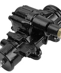 Complete Power Steering Gear Box Assembly Fits Chevy C10 C20 C30 And Gmc R2500 Jimmy R3500 1980 1991 OE 7846958 side angle view of gear box