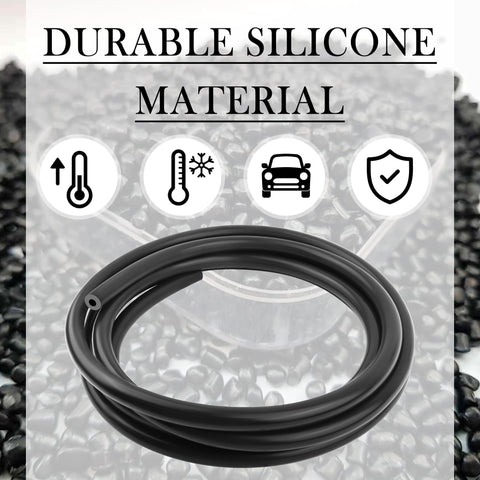 Six Size Silicone Vacuum Hose Kit With 4.9Ft Length And 64 Vacuum Line Connectors For Automotive Use, heat resistant tubing visible