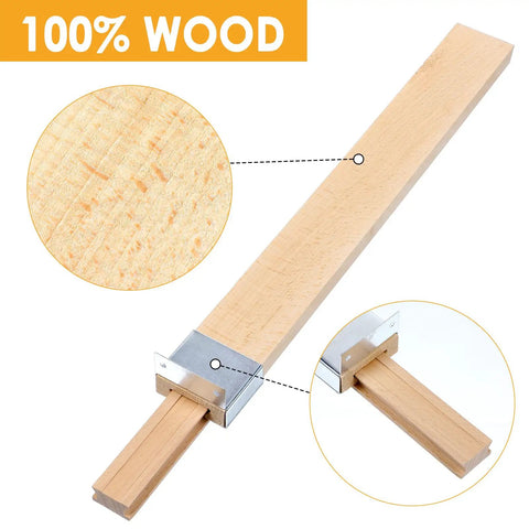 Four Pack Heavy Duty Wooden Bottom Mount Drawer Slides 16 Inch Classic Center Guide Track view showcasing smooth metal glide bracket.