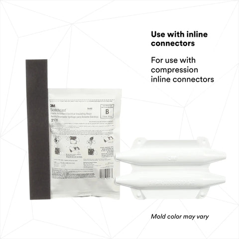 Flexible Splice Kit For Non Shielded Portable Power Cables, Self Curing Resin That Resists Abrasion, Re Jacket Ready With Inline Connectors