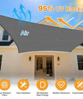 Rectangle Sun Shade Sail Canopy For Outdoor Patio And Pergola 20 By 20 Feet UV Block Up To 95 Percent over house entrance