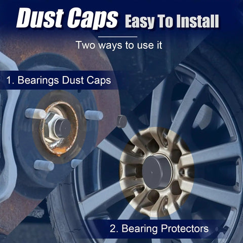 Heavy Duty 4 Pack 1.98 Inch Grey Rubber Bearing Dust Caps For Boat And Trailer Wheels Hub Grease Caps Dust Covers Bearings Buddies