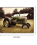 Area Rug 63x48 Inch Soft Cozy Non Slip Floor Mat For Living Room Modern Doormat With Old Tractor Photo Farm Design Easy Care, Machine Washable Indoor Carpet Low Pile Rug For Bedroom Office Home Decor
