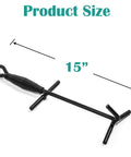 15-inch Cast Iron Dutch Oven Lid Lifter for Camping, showing product size with heavy duty steel trivet lifter