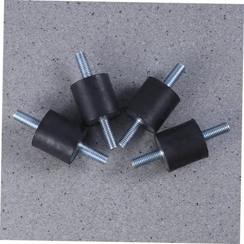 4 Pack Rubber Vibration Dampers Mounts For Air Conditioners And Equipment Noise Reduction And Vibration Isolation Absorbers Pro Grade Heavy Duty Mounts For Appliances Machinery And Industrial Gear black rubber dampers with threaded bolts