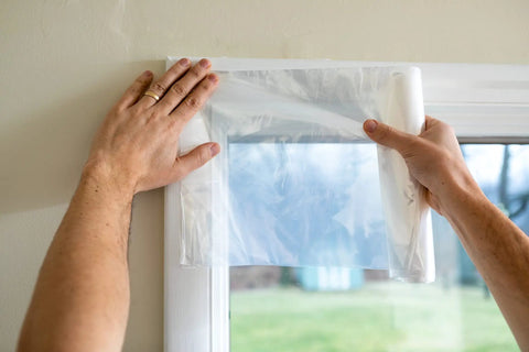 Max Strength Window Insulation Kit For Winter Drafts, Heavy Duty Shrink Film Insulator, Easy Install Fits Patio Doors And Large Windows, Indoor Installation With Tape, Clear 84 By 120 Inches, 1 Pack