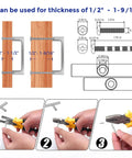 30 Pack Solid 3 Inch Square Cabinet Handles In Brushed Nickel For Drawers And Kitchen Cabinets installation diagram