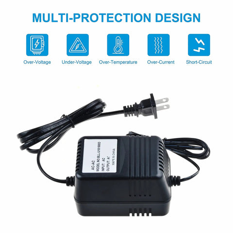 Professional AC Adapter And Heavy Duty Power Cord Compatible With Skil Drill 2124 And 2136, multi-protection features.