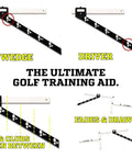 Game Changing Golf Stance And Alignment Training Aid For Left And Right Handed Players with adjustable stance width and ball position