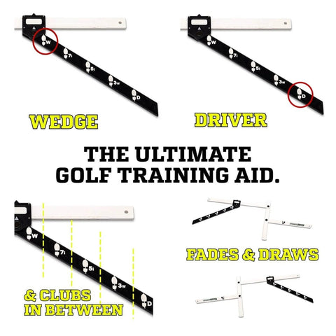 Game Changing Golf Stance And Alignment Training Aid For Left And Right Handed Players with adjustable stance width and ball position