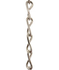 Solid Steel Pendant Chain, 10 Gauge, 164-Foot Reel, Polished Nickel Finish, Durable Fixture Chain for Chandeliers, Vertical View