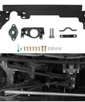 Steering Box Brace For Jeep Cherokee XJ 1984 To 2001 Steel Sector Shaft Support Powder Coated Black Solid Welded Construction