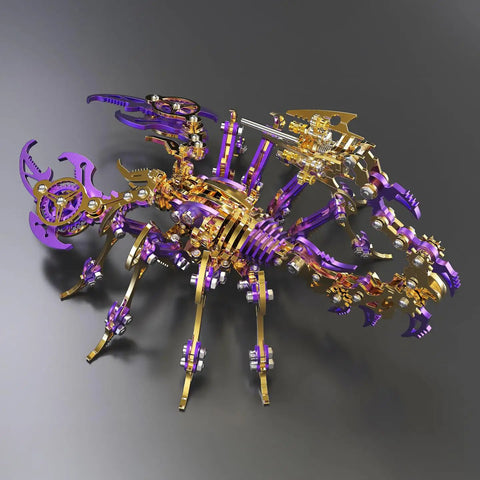 3D Metal Puzzle For Adults Articulated Mechanical Scorpion Model Kit In Alloy And Stainless Steel With Movable Joints DIY Set