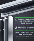 Close-up of Two-Foot Aluminum Floating Shelf Brackets Built To Haul 300 Pounds Heavy Duty Wall Mount System With Hidden Support Sleek Bracket Design