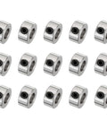 15 Piece Set Screw Collars, 5.05mm Bore, 10mm Outside Diameter, 5mm Thick, Drill Stop Collar, Nickel Plated Carbon Steel