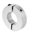 Pack Of 4 8mm Split Shaft Collars Aluminum Alloy Two Piece Clamping Collar 25mm OD 8mm Thick With M4 Set Screws Built Tough For Precision CNC Gear And Robotics, split collar view