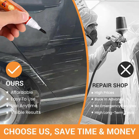Black Car Scratch Repair Pen Quick Fix for Light Scratches Swirl Marks and Scuffs Portable Touch Up Paint Pen for Cars