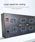 Heavy Hitter UV Curing Lamp At 365Nm with large speed fan cooling for efficient heat dissipation during 3D printing setup.