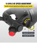 Control knob of Heavy Duty One Inch Air Impact Wrench Twin Hammer Pneumatic Torque Gun for speed adjustment options.