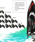 10 Pack RC Boat Propellers For High Speed Brushless Boats Replacement Propeller Set with FT009 Boat
