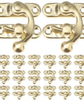 Vintage Swing Bag Clasp Closure Lock Retro Latch For Jewelry Boxes And Wooden Chests Golden Metal Buckle Hardware close-up
