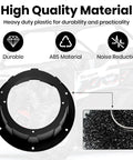 No Sweat Install Angled 6.5 Inch Speaker Pods Two Pack Slick Universal Mount Kit high quality ABS material for durability.