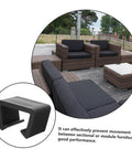 12 Piece Rattan Furniture Clips Set For Wicker Chairs And Sofas Outdoor Patio Clamps installed on wicker furniture