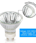 25W NP5 Candle Warmer Replacement Light Bulb 4 Pack For Wax Melt Tart Burners Halogen GU10 120V Dimmable Lit Warm White 2700K