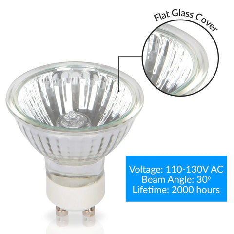 25W NP5 Candle Warmer Replacement Light Bulb 4 Pack For Wax Melt Tart Burners Halogen GU10 120V Dimmable Lit Warm White 2700K