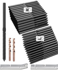 Heavy Duty Black Stainless Steel Swage Lag Screws For Wood Posts One Eighth Inch Deck Cable Railing Kit Right And Left Handed