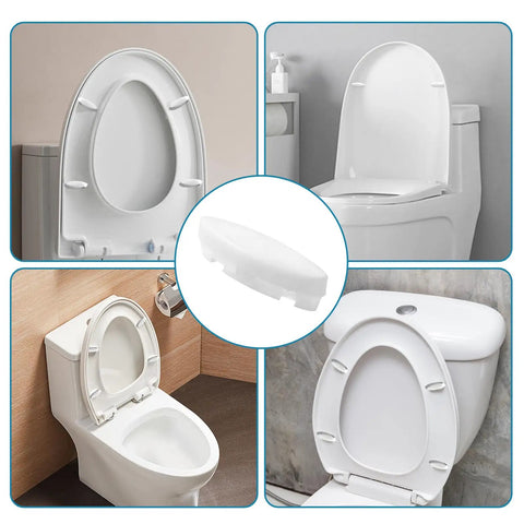Toilet Seat Bumpers And Stability Kit With Rubber Washers For 1133070 And Kohler 1236365, 2 Pack White installed on various toilets